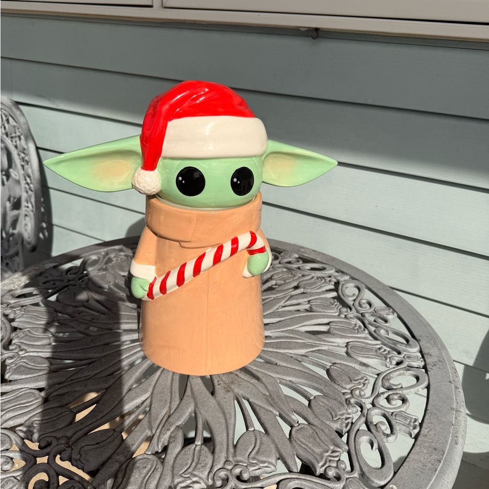 T.J.Maxx Holiday Baby Yoda cookie jar